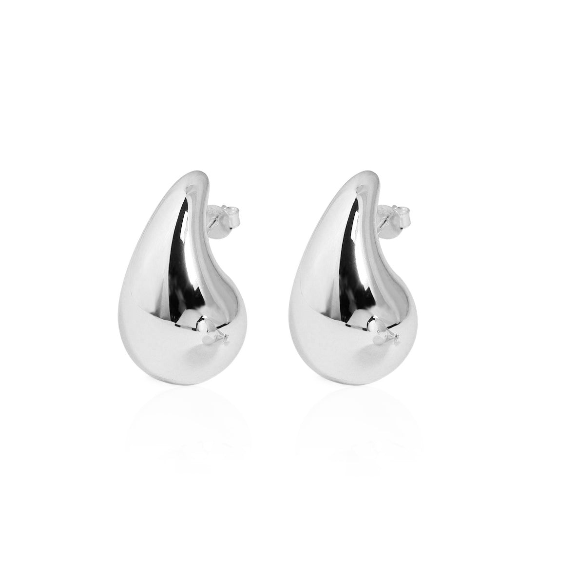 Middle Drop Water Stud Earrings