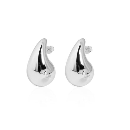 Middle Drop Water Stud Earrings