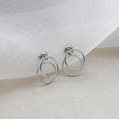 Two Circles Stud Earrings