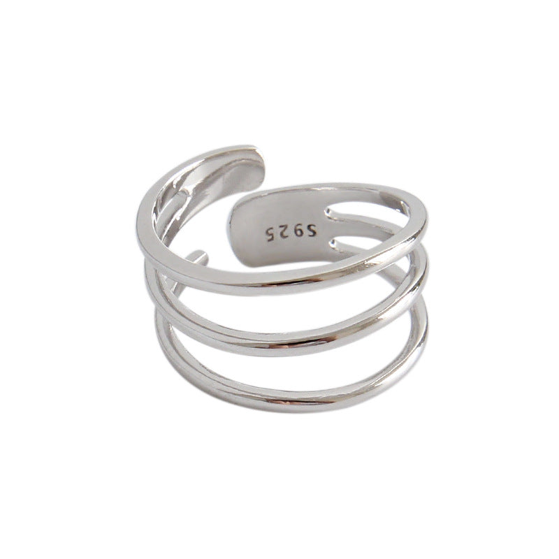 Triple Layers Adjustable Ring