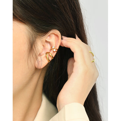 Double Layer Circle Ear Cuff