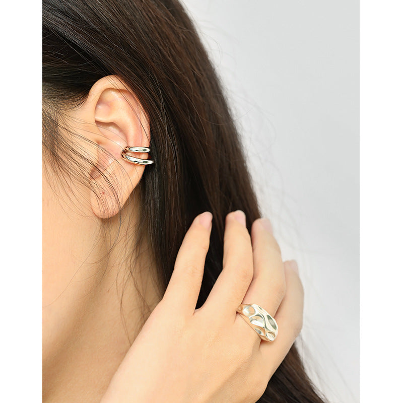 Double Layer Circle Ear Cuff