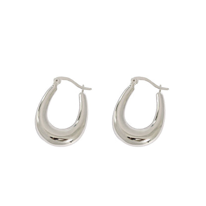 U Shape Hoop Earrings