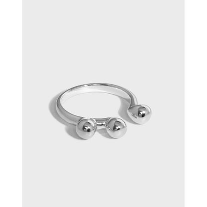 Three Balls Adjustable Ring