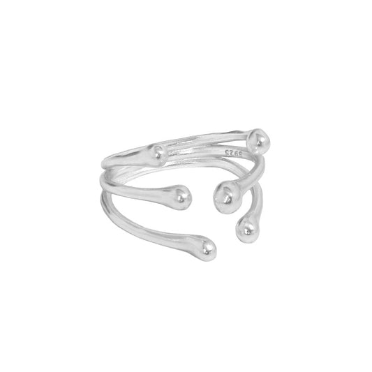 Beads Branch Adjustable Ring