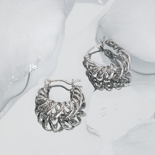 Twisted Hoop Earrings