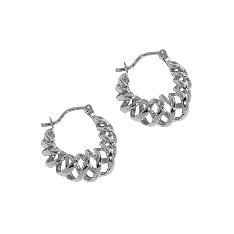 Twisted Hoop Earrings