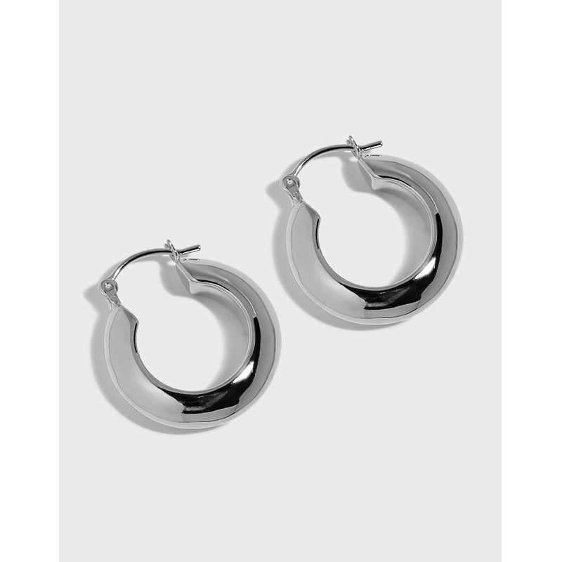 Round Circle Hoop Earrings