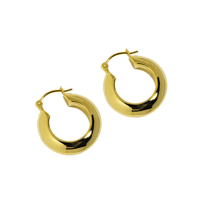 Round Circle Hoop Earrings