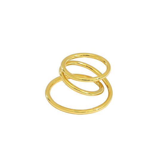 Triple Layer Cross Ring